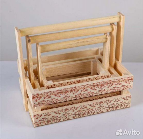 Ящик кашпо из массива сосны