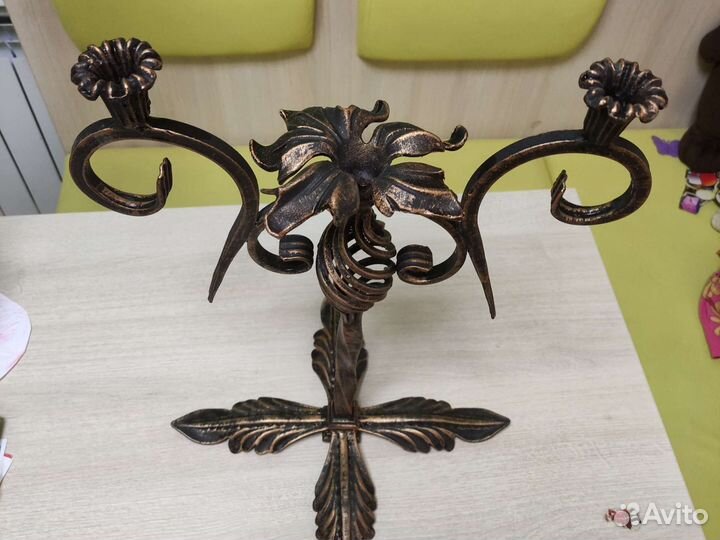 Подсвечник, штучный экземпляр, ручная работа