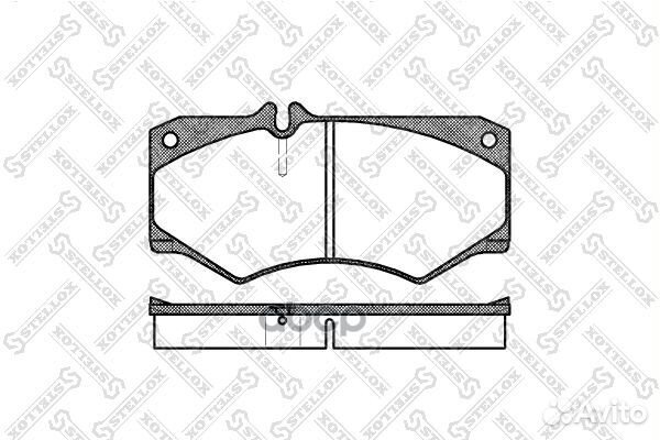058 030-SX колодки дисковые перед MB 207D-510