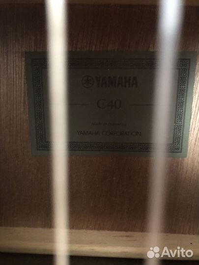 Классическая гитара yamaha c40