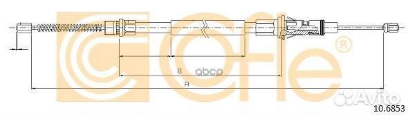 Трос тормоза (барабаны) 10.6853 Cofle
