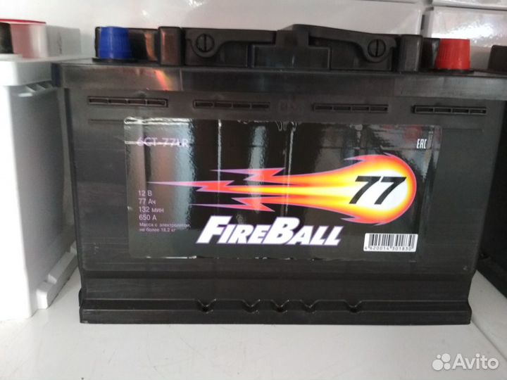 Аккумулятор Акб 77 А/Ч на Renault Daster Fireball