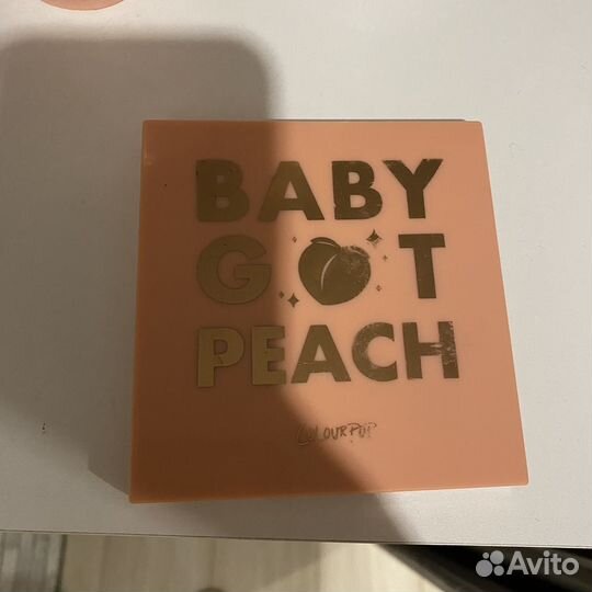 Colorpop baby got peach палетка теней