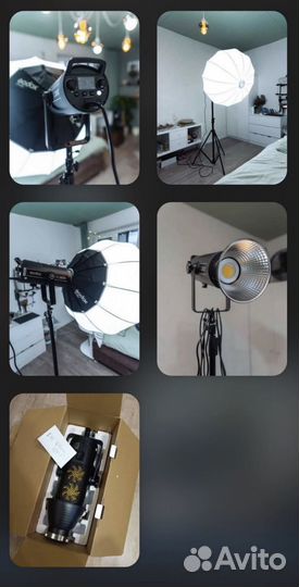 Студийный проф свет godox sl 300 iii софт бокс