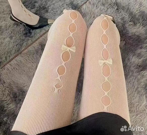 Колготки для косплея с бантиками