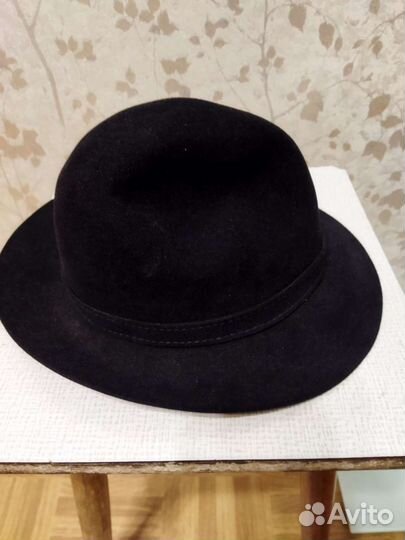 Шляпа фетровая черная