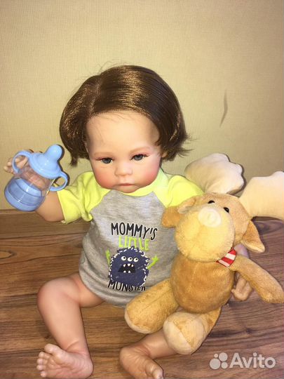 Реборн кукла мальчик почти новый