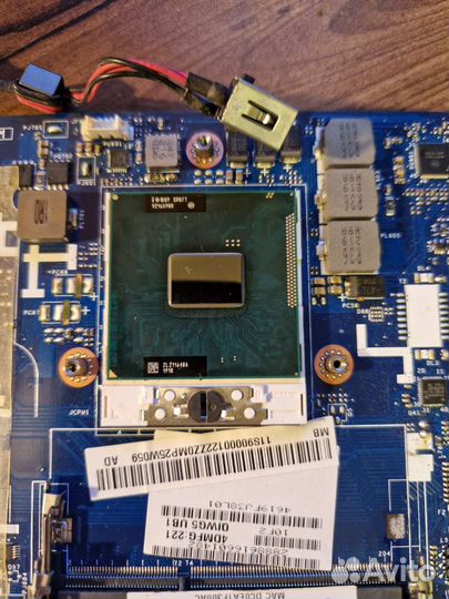 Материнская плата с процессором