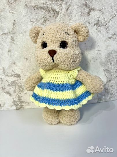 Вязаные игрушки Мишка