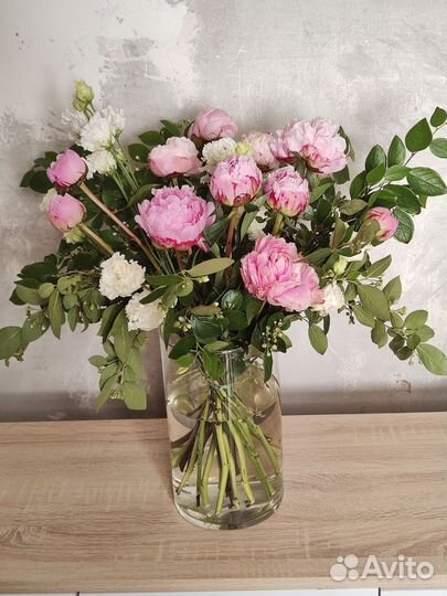 Живые цветы букеты