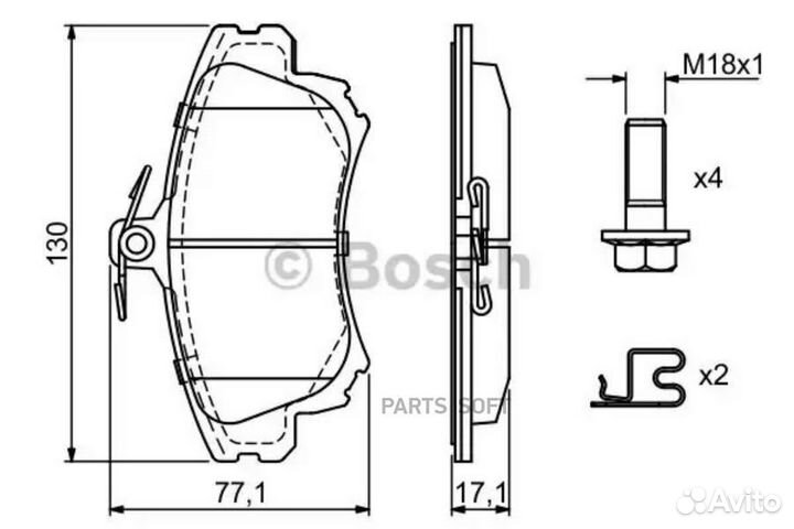 Bosch 0986424541 К-т дисков. тормоз. колодок