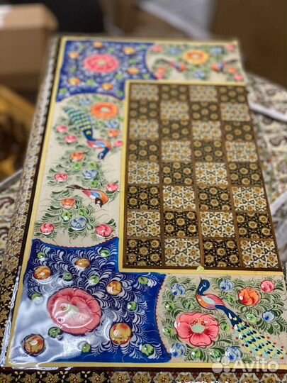 Шахматы-Нарды Хатам Иран Ручная Работа