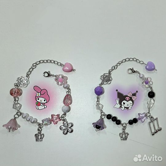 Парные браслеты Hello Kitty Куроми Май мелоди