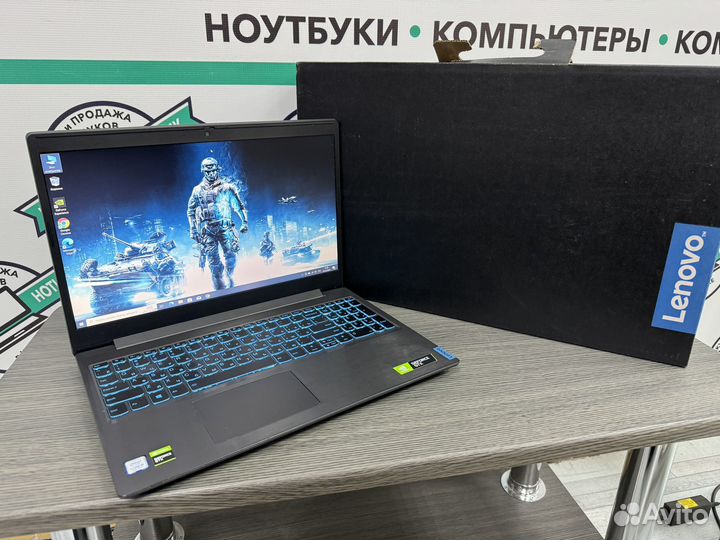 Игровой Lenovo 8 ядер i5-9300H 8G GTX1050 SSD+1000