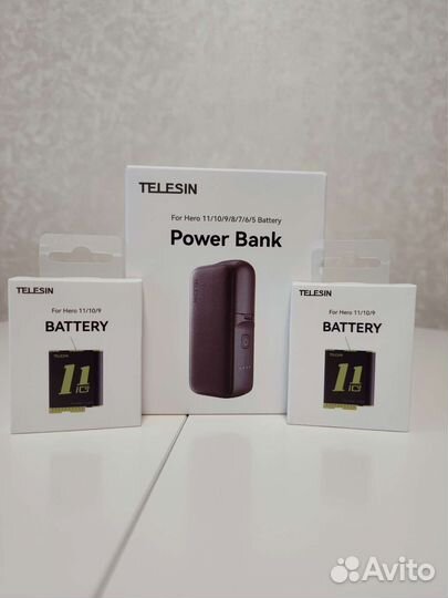 Powerbank Telesin для GoPro 11/10/9/8. Новый