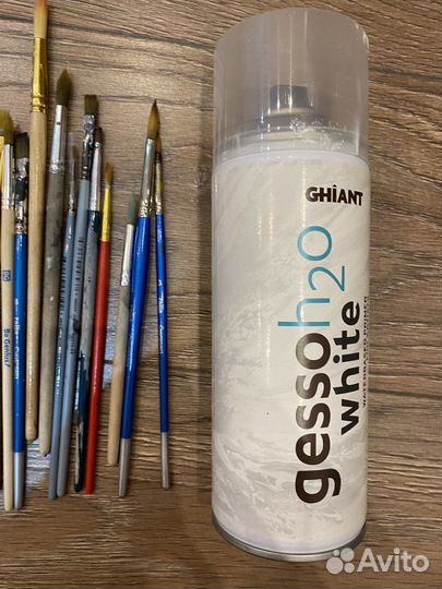 Все для рисования, краски, кисти, блокоты