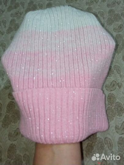 Шапки для девочки,шапки пакетом 4-6 лет