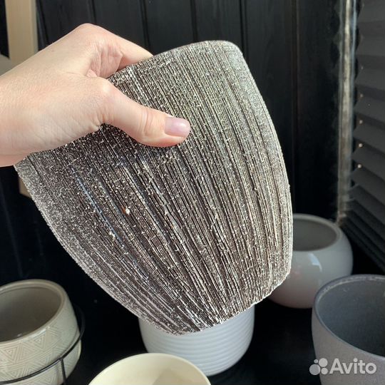 Кашпо керамические для цветов 6шт Леруа и Икеа