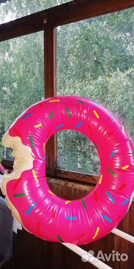 Надувной круг для купания круг пончик