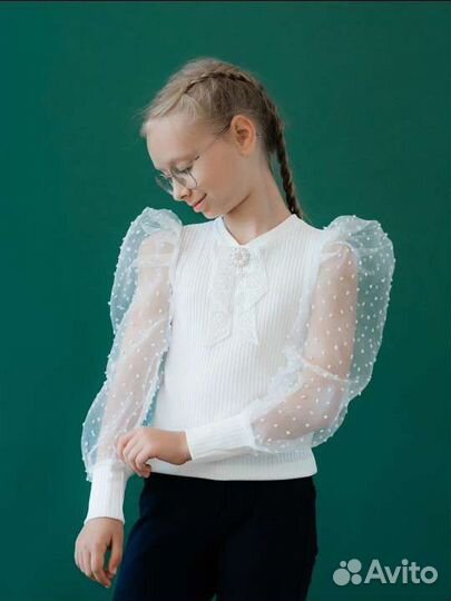 Блузка школьная белая для девочки