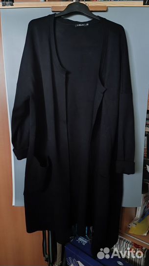 Кардиган женский длинный р 56