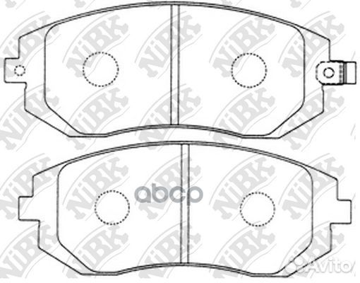 Колодки тормозные передние PN7460 NiBK