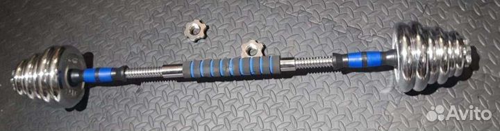 Набор новых разборных гантелей 20 кг,грифы,штанги