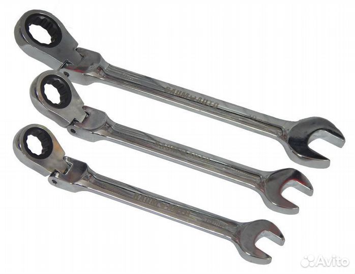 Ключ комбинированный трещоточный c шарниром 32мм B