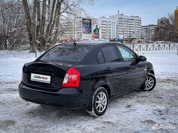 Hyundai Verna 1.4 МТ, 2008, 164 120 км