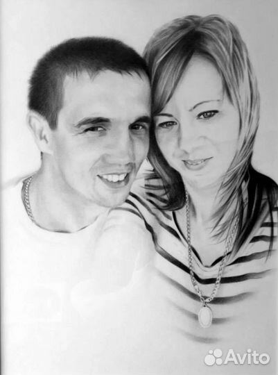 Портрет по фото ручная работа