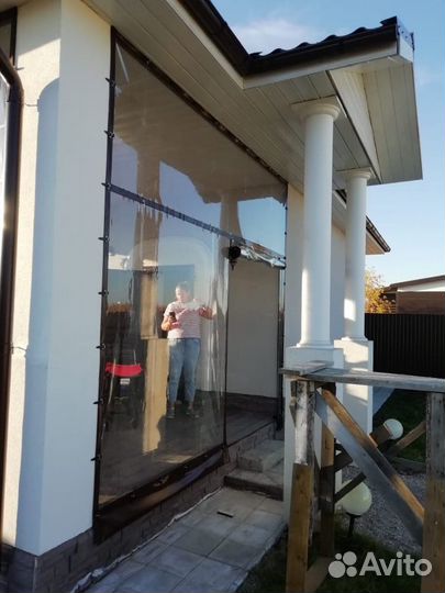 Шторы прозрачные в беседку, мягкое окно