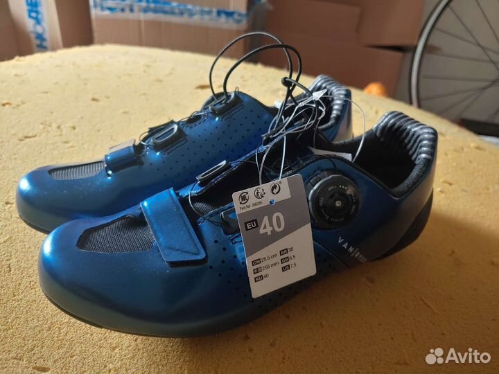 Велотуфли декатлон van rysel 520 38-39/40 carbon