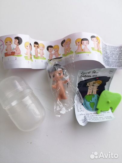 Love is. Игрушки из шокладных яиц