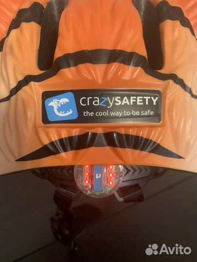 Шлем - Crazy Safety размер S-M (49-55 см) - Тигр