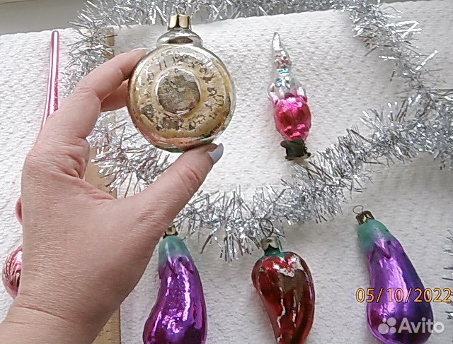 Ёлочные игрушки СССР - шары и другие