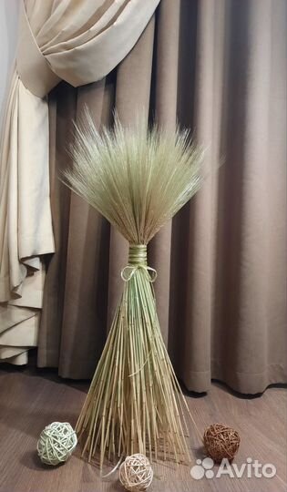 Сухоцветы. Букеты из колосков и лаванды