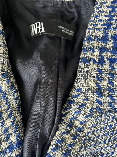 Пиджак жакет блейзер твидовый Zara M