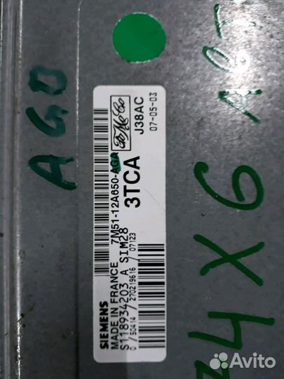 7M51-12A650-AGA эбу форд фокус 2 1.6