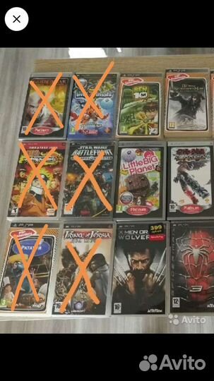 Игровые диски для psp (лицензии)