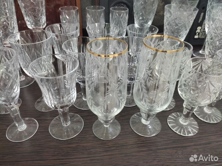 Фужеры хрустальные СССР