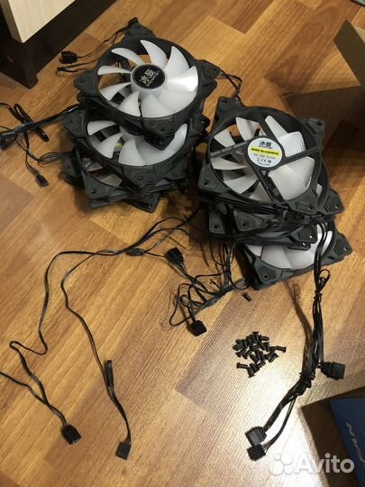 Кулеры для корпуса пк с подсветкой argb 120мм 8шт