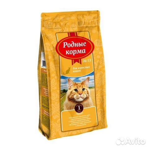 Корм Родные корма сухой корм для взрослых кошек, с