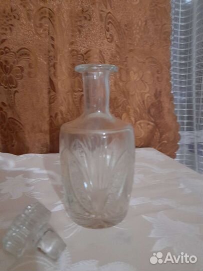 Графин - штоф хрустальный СССР. Ваза СССР
