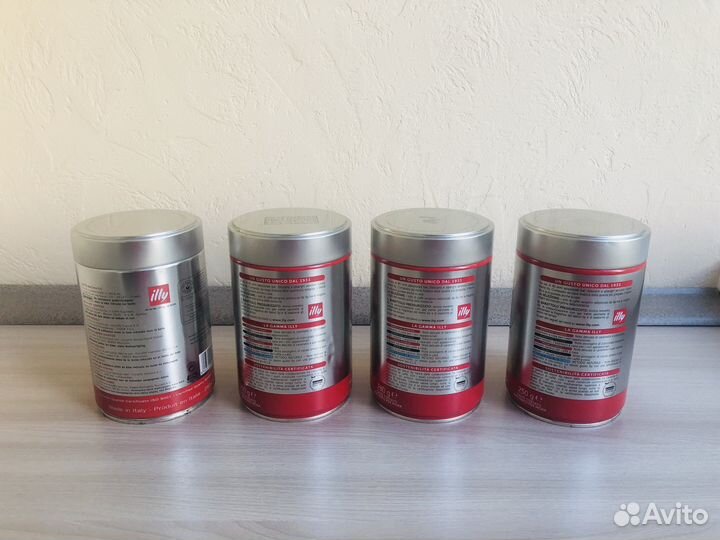 Illy жестяные банки из под кофе Италия