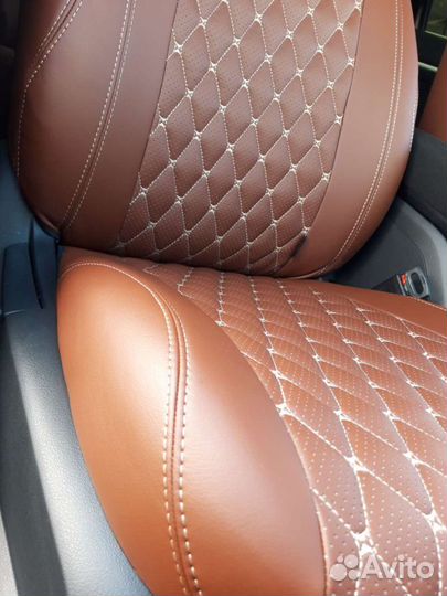 Авточехлы из экокожи +установка