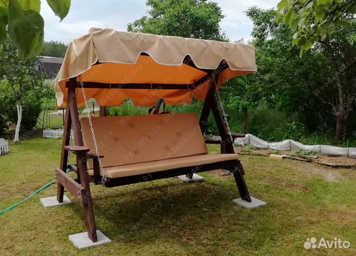 Садовые качели- кровать ''Прага - 1'' (+ подарок)