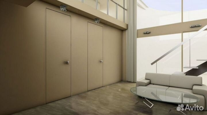 Скрытая дверь под покраску