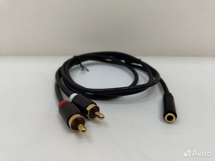 Кабель Jack (3.5mm) (F) - 2*RCA 1.0m #379412