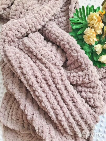 Вязанный плед детский