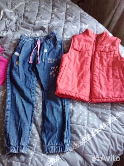 Детские вещи пакетом для девочки 110 116